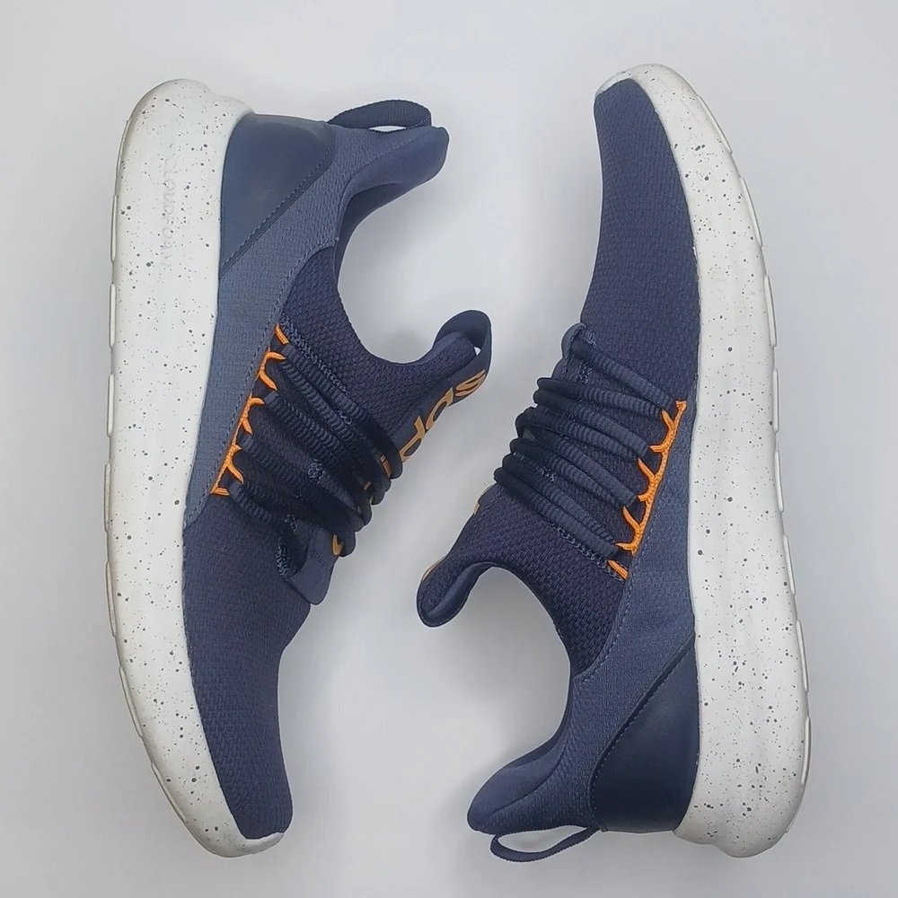 ADIDAS men's lite racer adapt 7.0 sneaker in ink/shadow navy/crew‎ orange
